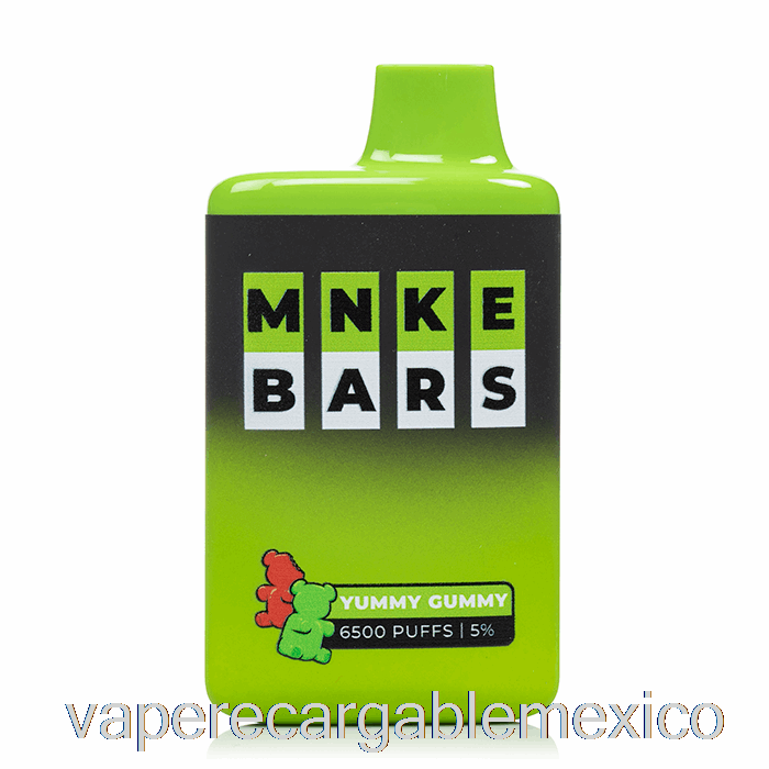 Vape Recargable Mnke Bars 6500 Gomitas Deliciosas Desechables